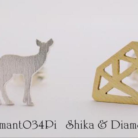 Shika & Diamond　ピアス　【adamant034Pi】
