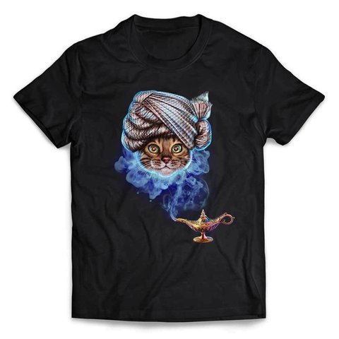 半袖Tシャツ 【猫 ねこ 魔法のランプ アラビアン】 by FOX REPUBLIC