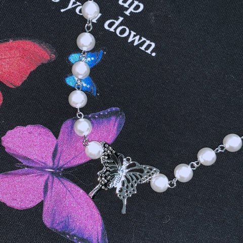 BUTTERFLY PEARL necklace