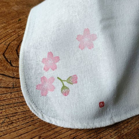 【春限定】ふきんハンカチ（桜）