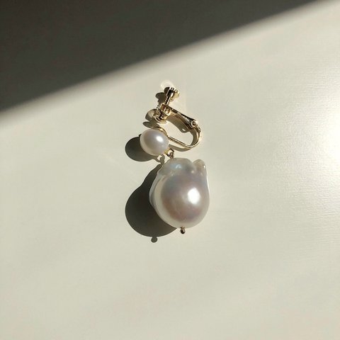 【earring】【S size】Baroque pearl earring