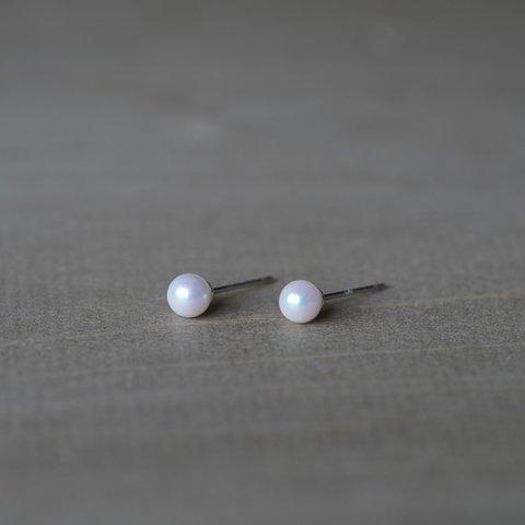 SV925 Akoya Pearl stud earrings(φ5,PES002)