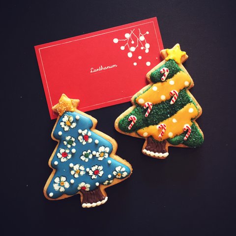 クリスマスツリーのアイシングクッキー Lanthanum