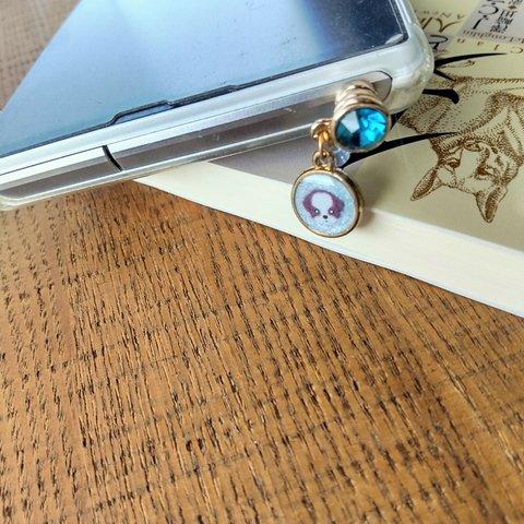 シーズーのスマホピアス（イヤホンジャックチャーム）