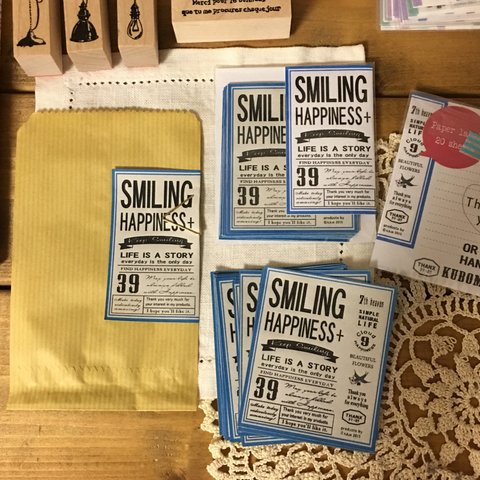 SMILING HAPPINESS   ペーパーラベル