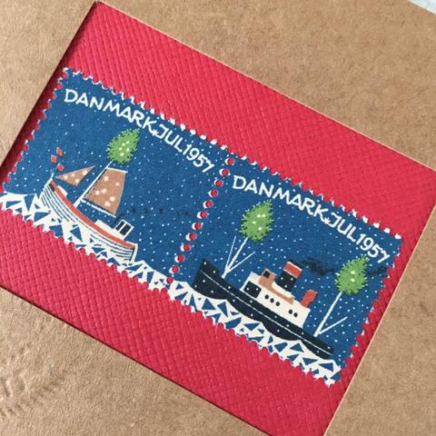 x‘mas sealのartmuseum　Denmark　stamp 