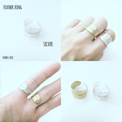 feather ring✴︎シルバー入荷しました