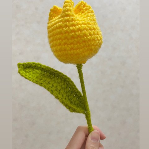 編みぐるみ　チューリップ　造花