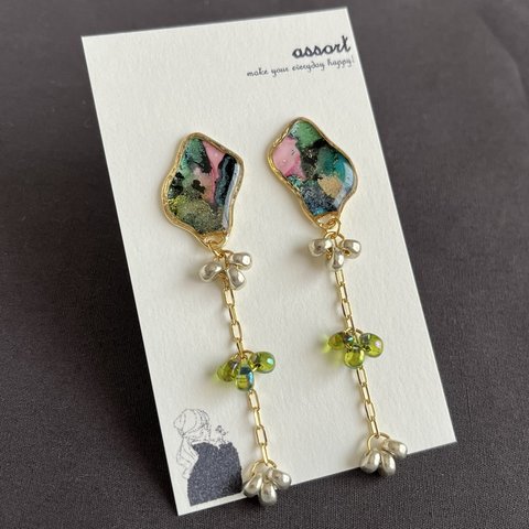 original marble designピアス(イヤリング)