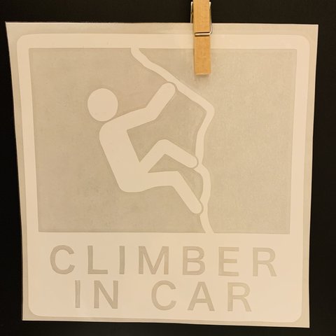 車用 ステッカー【CLIMBER IN CAR】