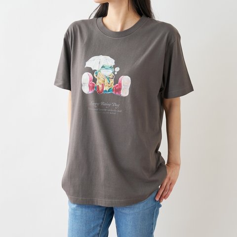 Happy Rainy Day Tシャツ チャコールグレー