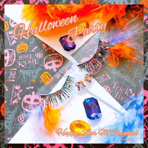 ❤★Halloween Party①★上下partyまつげ★送無料●即買不可