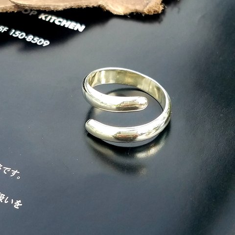 circle open ring sv925＜送料無料＞PY-116