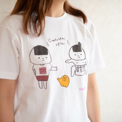 【キッズサイズもあります】おにぎりTシャツ　YanKenPon ver.