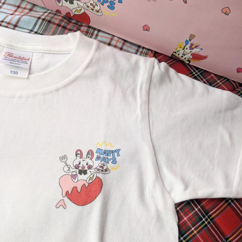 ロック＆ポップ★らびちゃん🍒🍰ワンポイントTシャツ