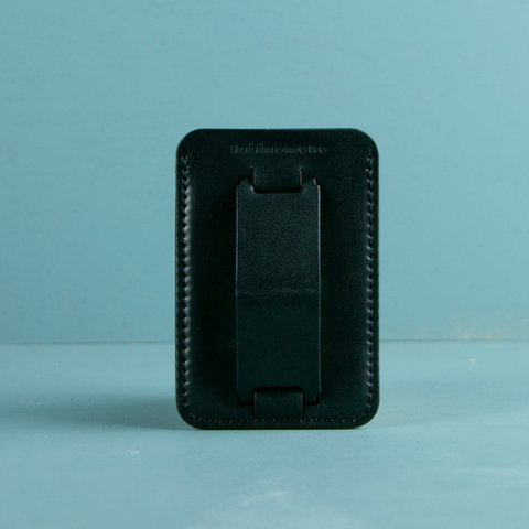 MagSafeレザーバンドカードケース『プラス』  ブラック iPhone15 14 13 12 SM039b
