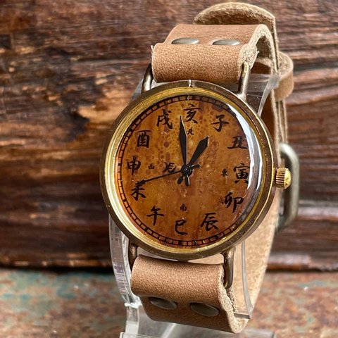  ◆真鍮製　クォーツ式手作り腕時計◆LBQ--3036SMPL