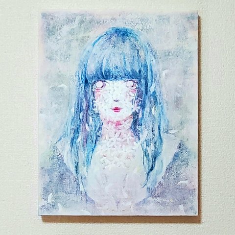 茉莉花　【アクリル画】