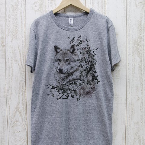 ronronWOLF Tee　Calld?（ヘザーグレー） / R035-TT-GR