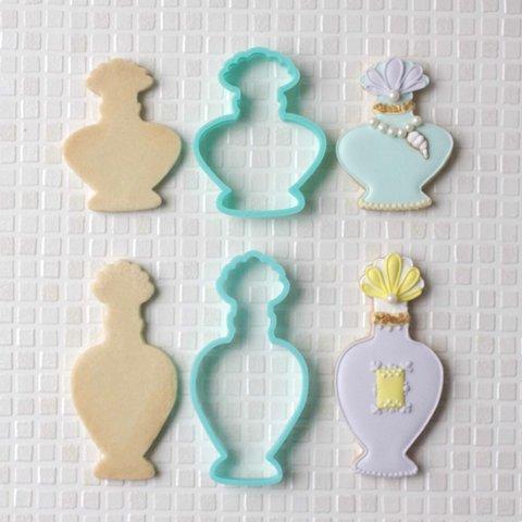 貝殻香水瓶セットのクッキー型　【人魚姫のひみつ】シリーズ