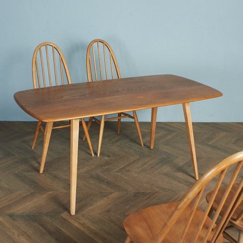 [送料無料][78231]レア Ercol プランクテーブル エルム アーコール ダイニングテーブル 英国 ヴィンテージ 木製 シンプル ナチュラル ビンテージ