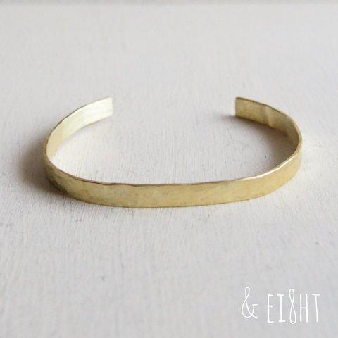 【再販】- BR - Hammered Bangle - 5mm幅 -