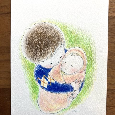 【いもうと】　原画　額入り