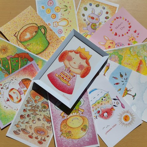 季節を彩る色鉛筆画ポストカード(2)