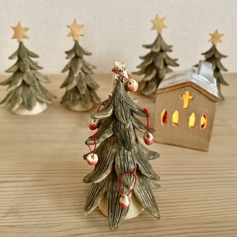 動物達のクリスマスツリー【ねこ】