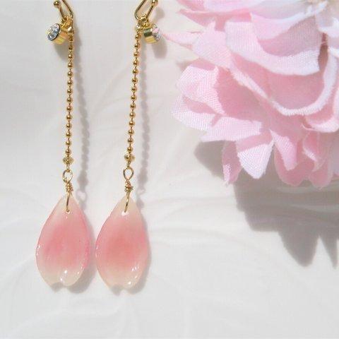 Sale! 桜イヤリングK18gf or ピアス２