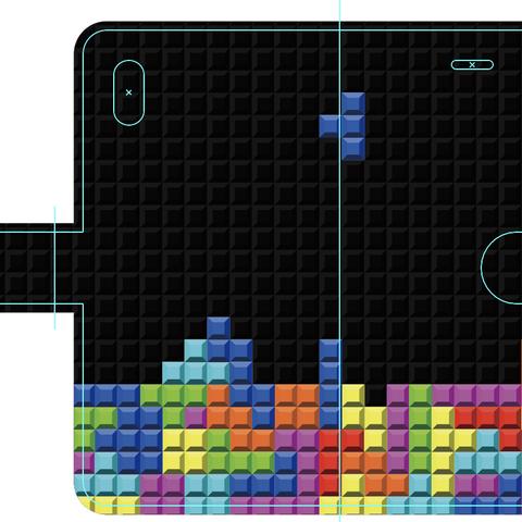 新品送料無料 iPhoneケース 手帳型 ブロックゲーム