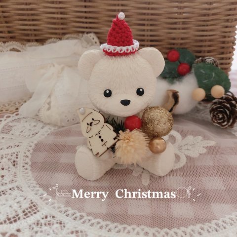 選べ木製パーツ🎄🧸🎁︎ ̖́-テディベアさんの待ち遠しいクリスマス🎄.*