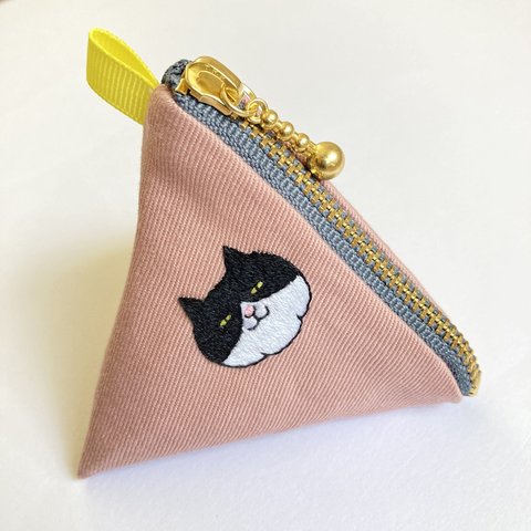 刺繍 ミニミニテトラポーチ ニャー