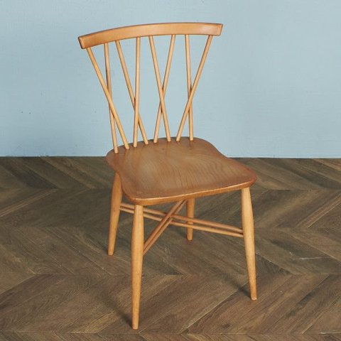 [送料無料][66116]レア ercol ラティスドチェア アーコール 英国 ヴィンテージ クロスバック エックスバックチェア ダイニングチェア