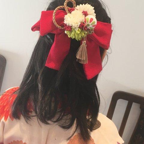 お花のはいからさんリボン★髪飾り★袴・卒業式や謝恩会に