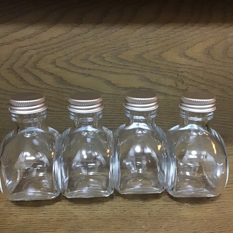 【特別価格】ガラス瓶  ネコ瓶100ml4本セット