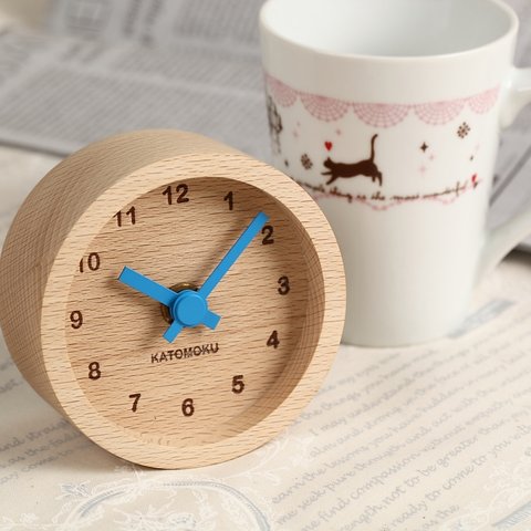 KATOMOKU muku mini square clock  km-26青