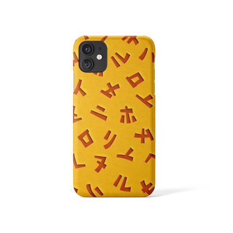 カタカナでPOPに♪和風カラーでカットペーパー・切り絵風のiPhone・スマホケース☆名入れ可能☆　05