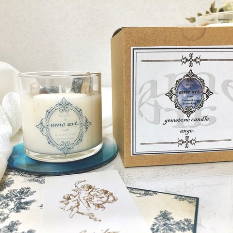 ジェムストーンキャンドル.gemstone candle. ☽ ange② 天然石キャンドル