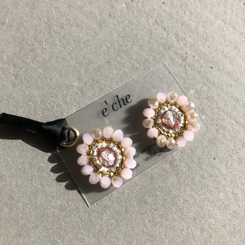e’che beading collection pink チタンピアス／イヤリング