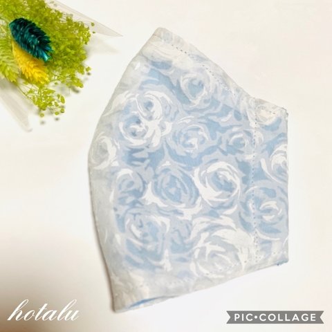 抗菌・通気性良❇️お洒落な薔薇の立体・レディースマスク