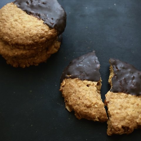 チョコがけオートミールクッキー(2枚)