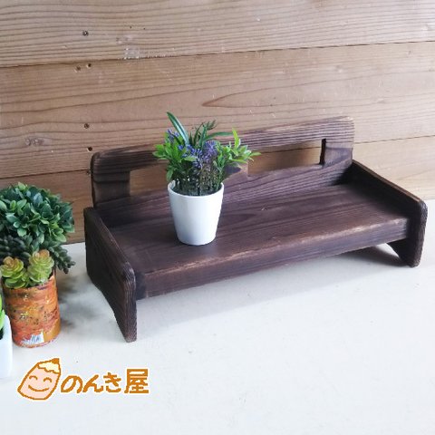 木製ドールベンチ(35cm)02　飾り台