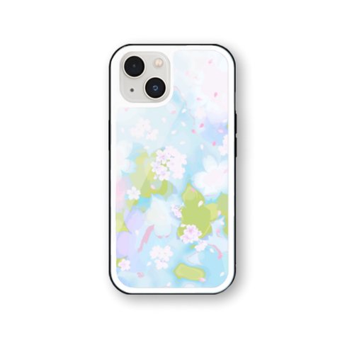 桜 39 強化ガラス iPhoneケース　さくら　iPhone13 iPhone12 iPhone11 iPhoneSE2  iPhoneSE3