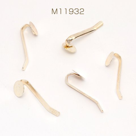 M11932  30個  ポニーフック 8×27mm ゴールド  3X（6ヶ）
