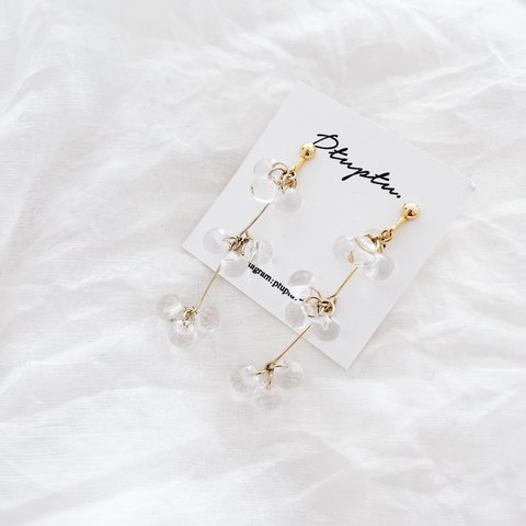 『pierce＆earring』gold＊雫