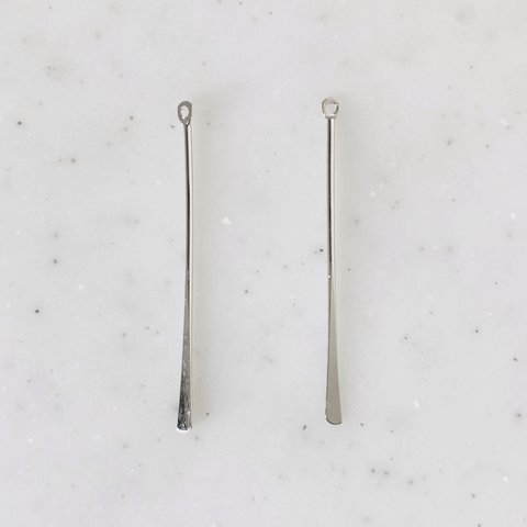 Silver Long Paddle shaped Pendant Tops