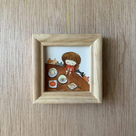 sold out「おさかな」ミニ額　原画