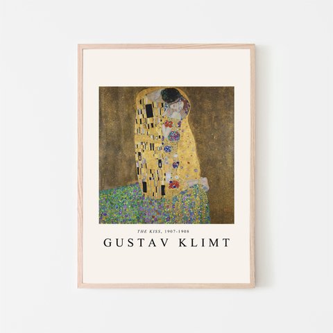 グスタフクリムト ”The Kiss” / アートポスター 写真 絵画 アート 名画 Gustav Klimt 接吻