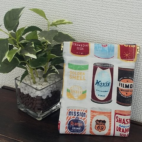 バネポーチ☆ヴィンテージ缶柄 ミニサイズ